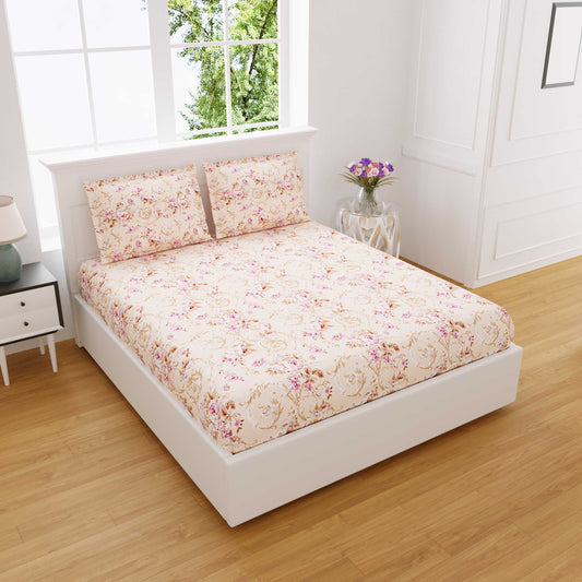 Daisy Premium Cotton Double Bedsheet