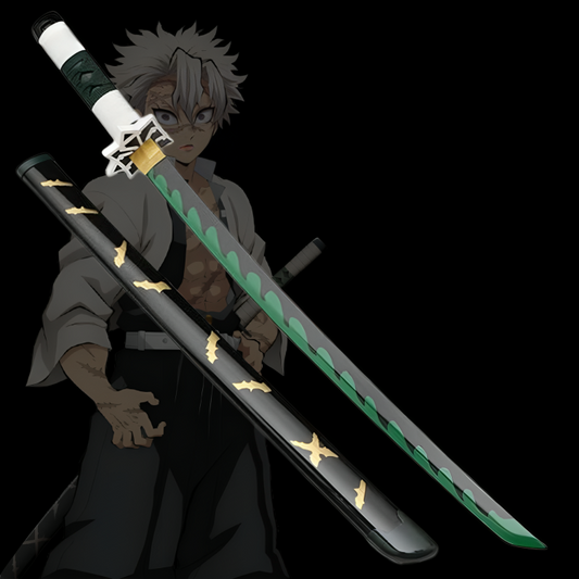 Demon Slayer Sanemi Shinazugawa Cosplay Life Size Wooden Katana - 104 cm