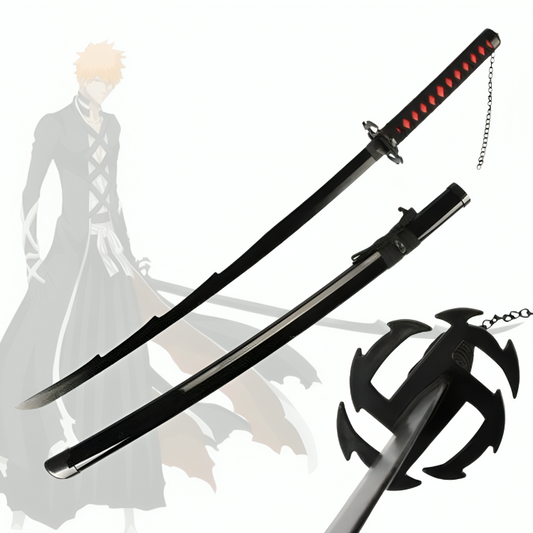 Bleach Kurosaki Ichigo Zangetsu Blade Model 3 Cosplay Wooden katana | 105 Cms |