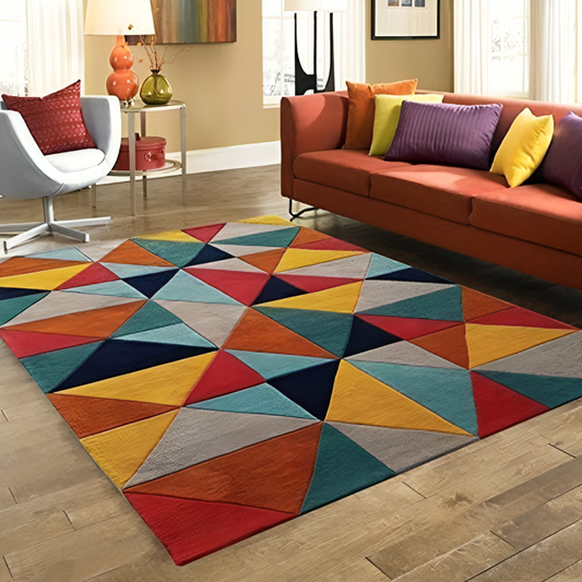 Luxurious Tufted Woolen Carpets with Anti-Skid Backing