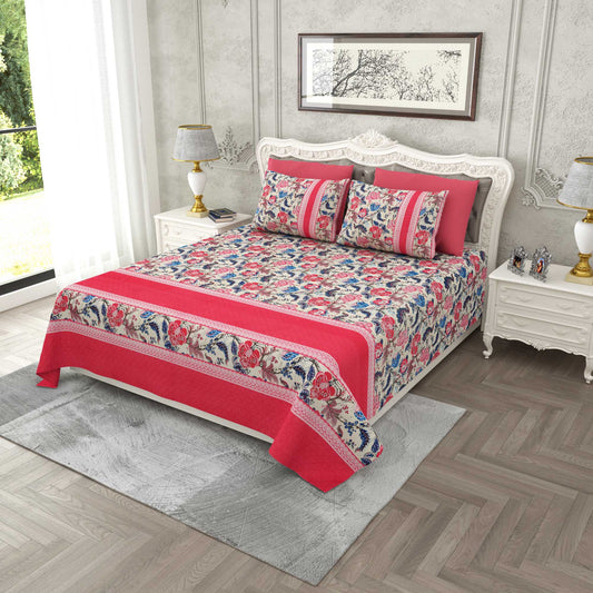 Madhuban Print Double Bedsheet Set (108x108)